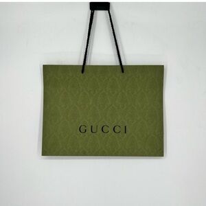Gucci Olive Green Gift Bag